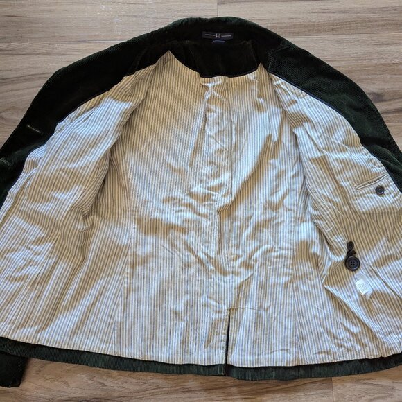 Gap Green Velvet Corduroy Blazer Sport Coat, 6 - Picture 6 of 6